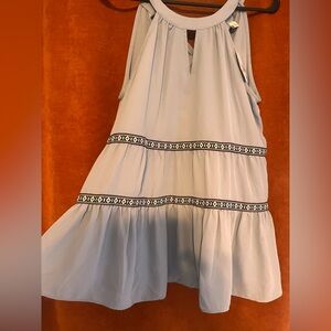 Chic Light Blue blouse